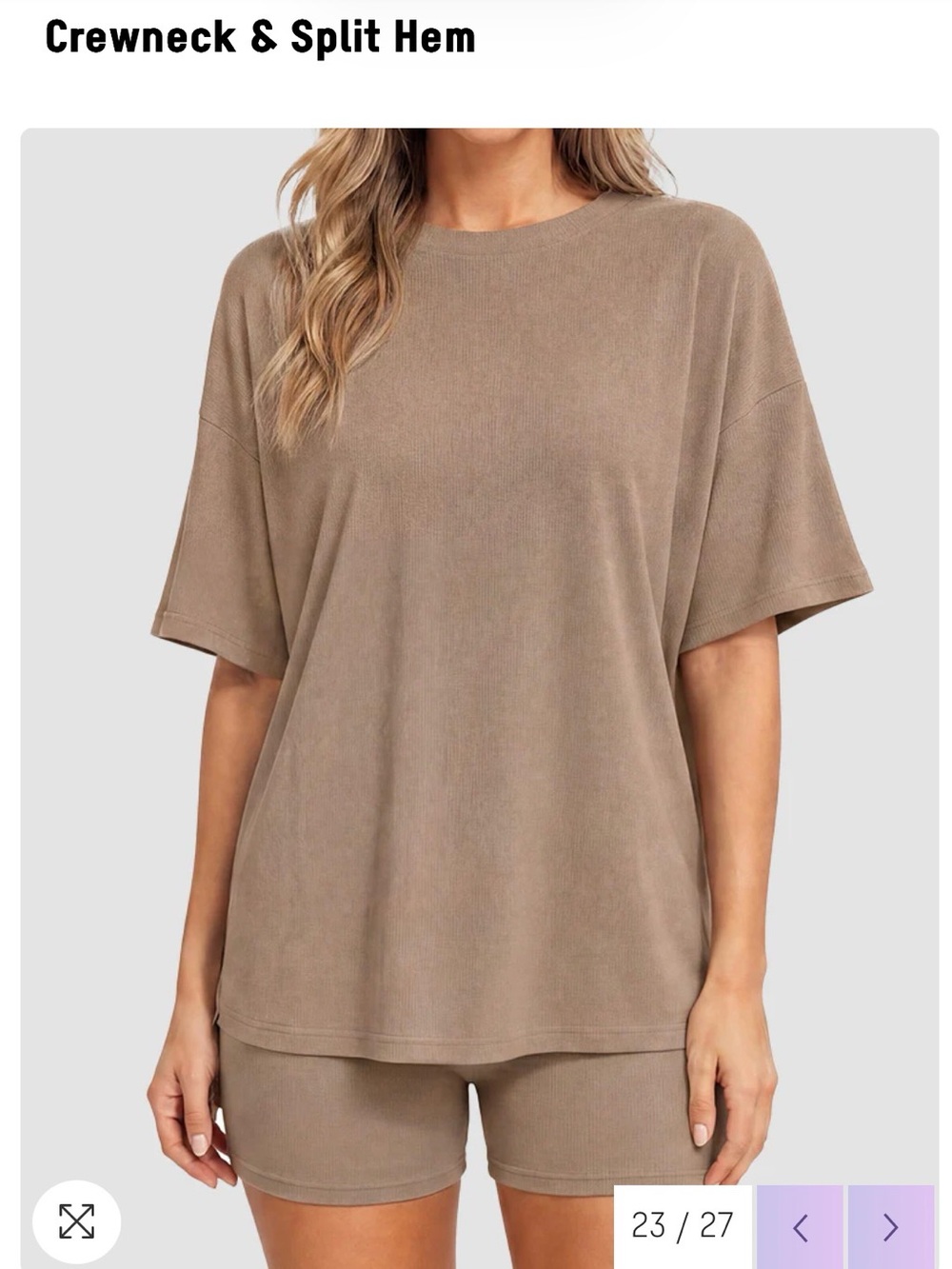 [Shecurve] NWT Khaki Loungewear set